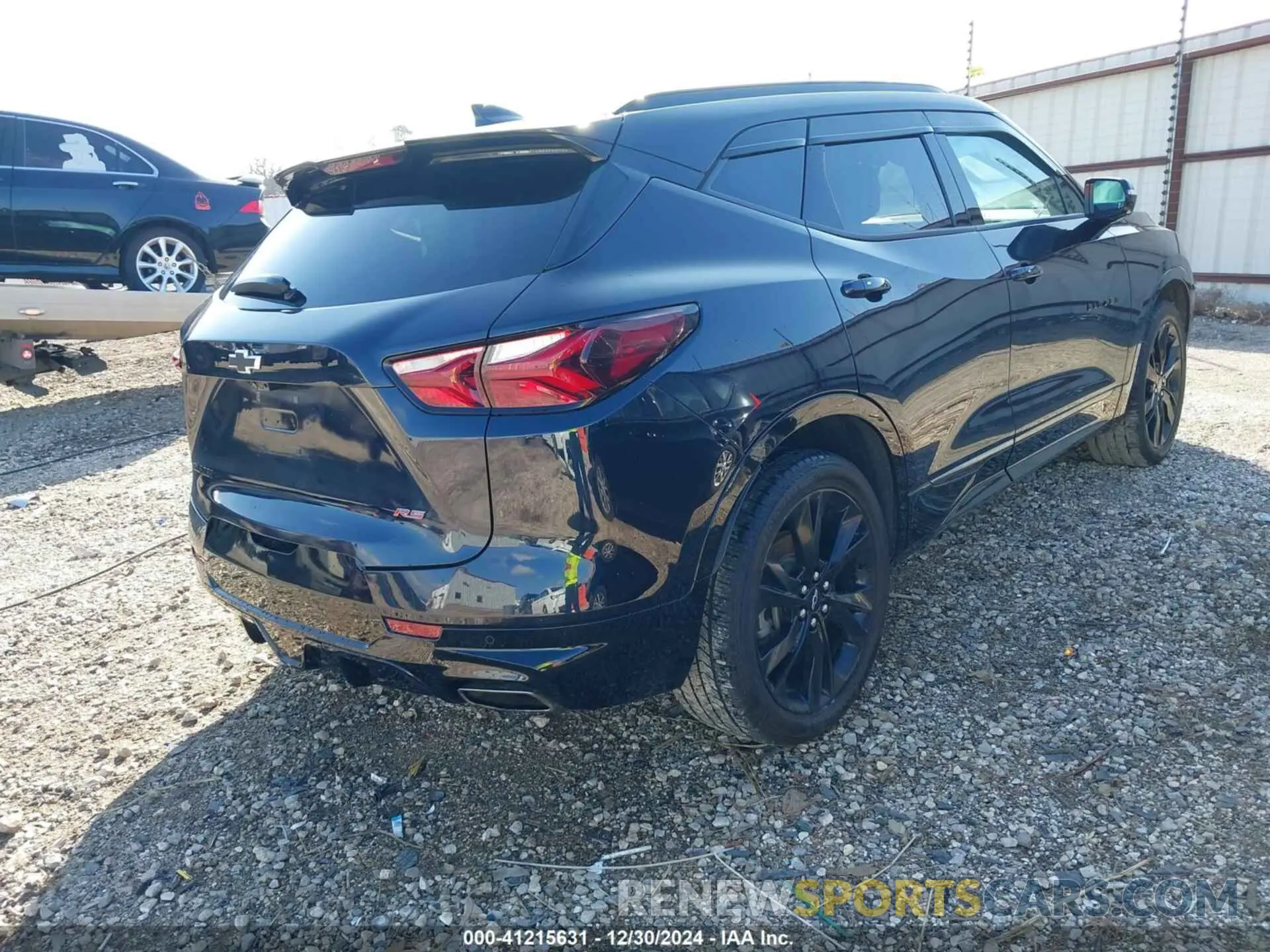 4 fotografías del automóvil dañado 3GNKBERS3MS528240 CHEVROLET BLAZER 2021