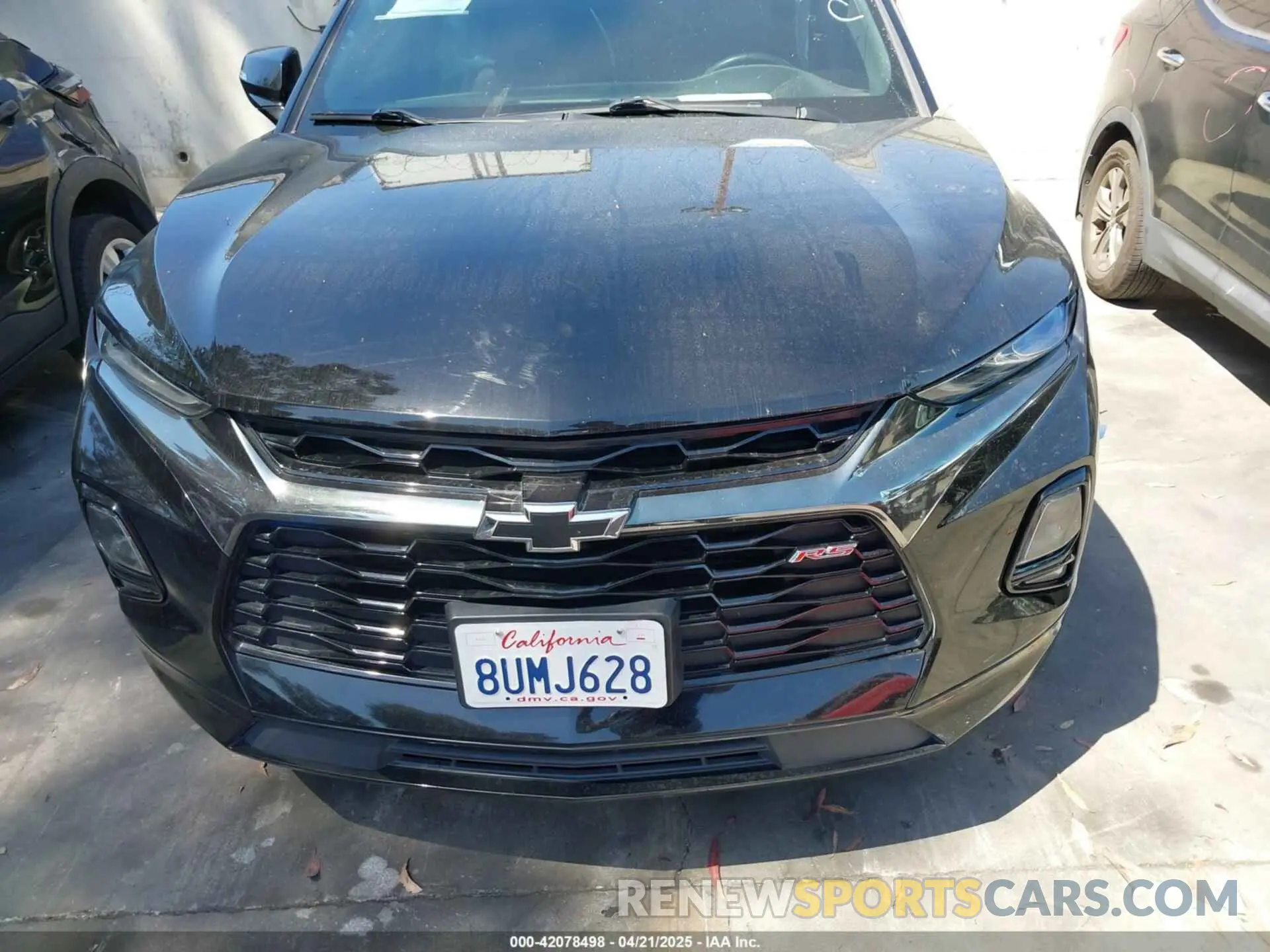 13 fotografías del automóvil dañado 3GNKBERS4MS523208 CHEVROLET BLAZER 2021