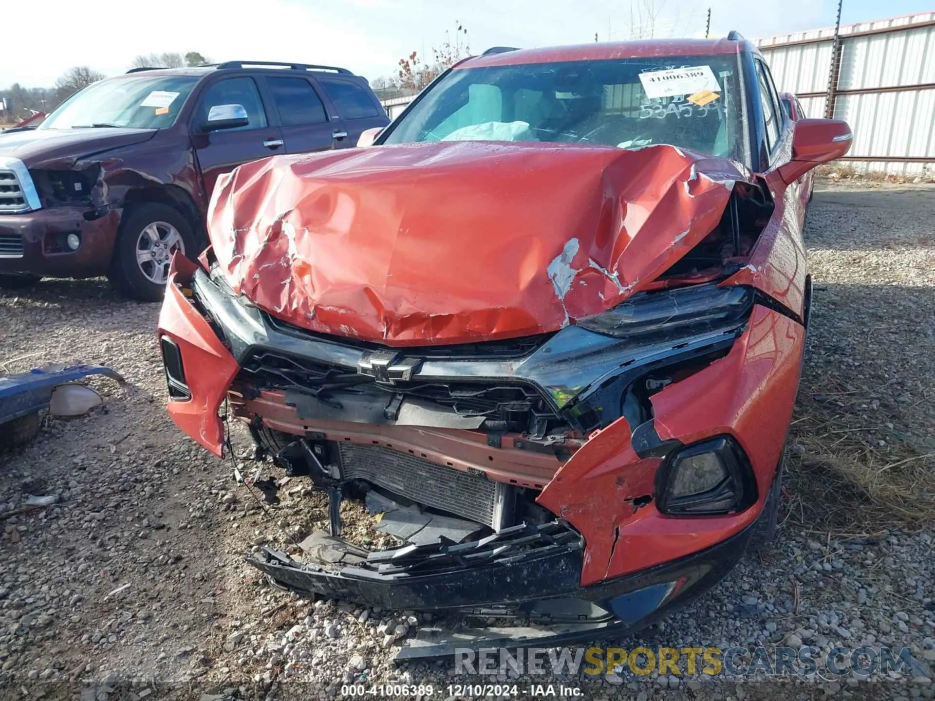 13 fotografías del automóvil dañado 3GNKBERS5MS534539 CHEVROLET BLAZER 2021