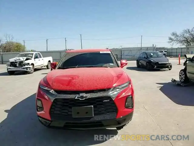 12 fotografías del automóvil dañado 3GNKBERS8MS523082 CHEVROLET BLAZER 2021