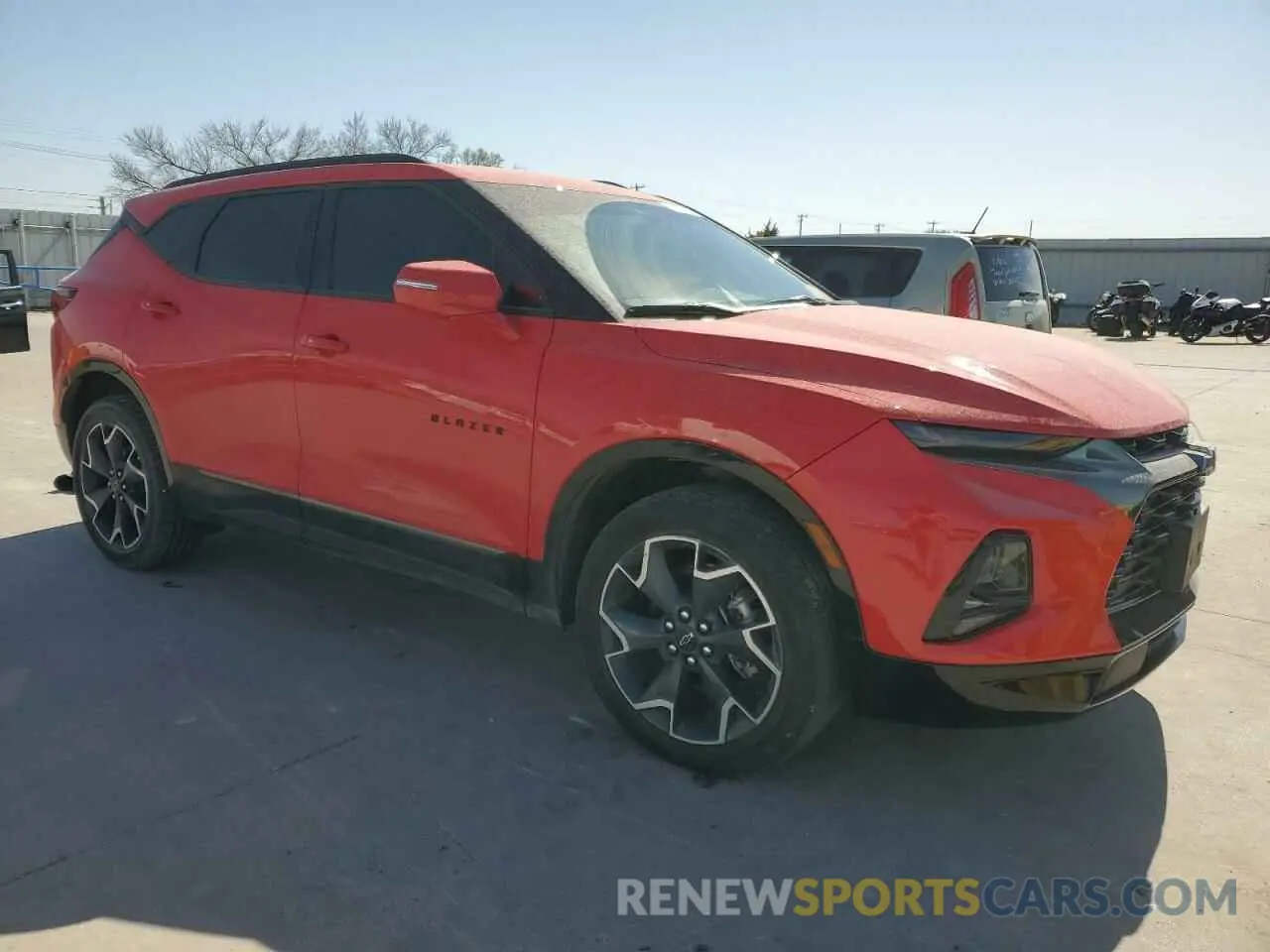 4 fotografías del automóvil dañado 3GNKBERS8MS523082 CHEVROLET BLAZER 2021
