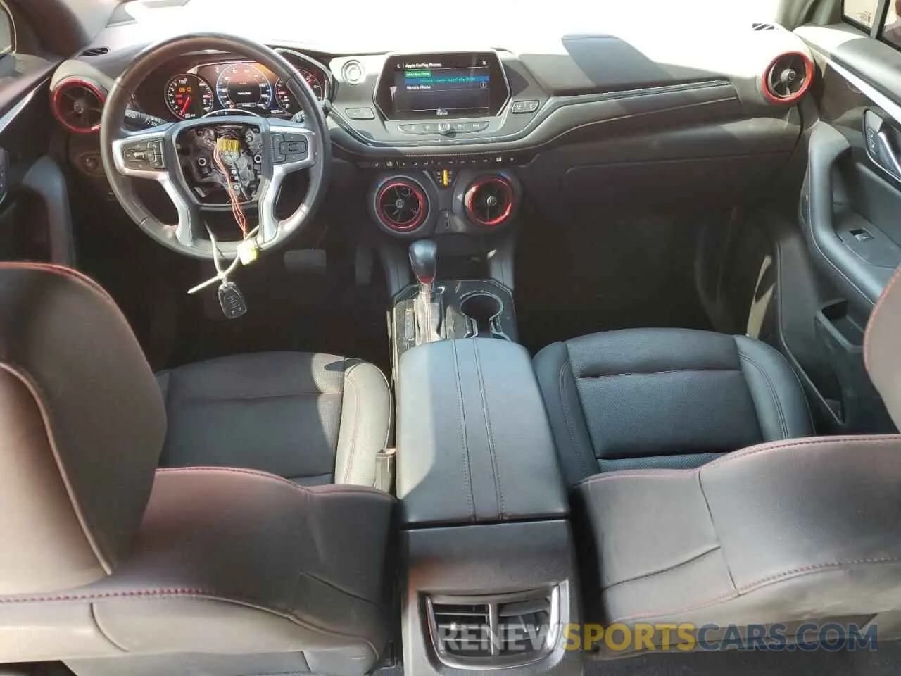 8 fotografías del automóvil dañado 3GNKBERS8MS523082 CHEVROLET BLAZER 2021
