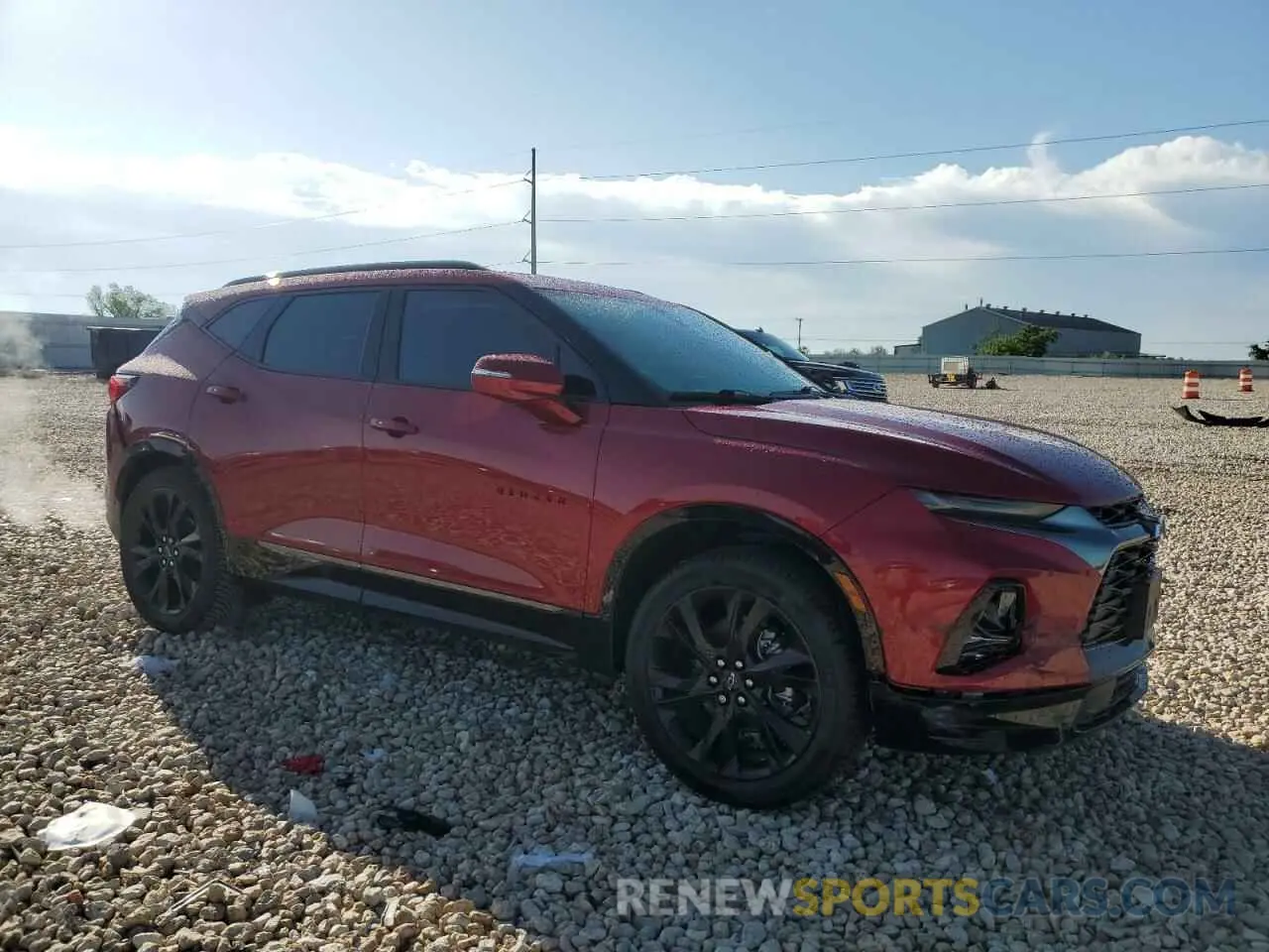 4 fotografías del automóvil dañado 3GNKBERSXMS521902 CHEVROLET BLAZER 2021
