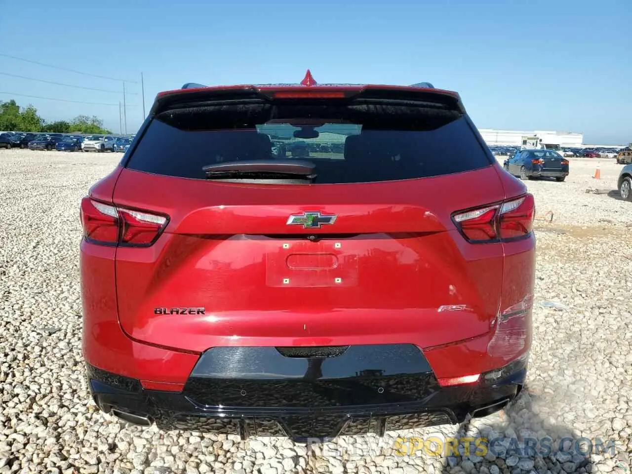 6 fotografías del automóvil dañado 3GNKBERSXMS521902 CHEVROLET BLAZER 2021