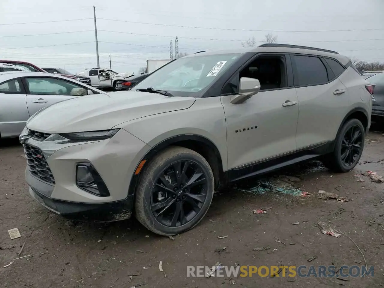1 fotografías del automóvil dañado 3GNKBERSXMS545228 CHEVROLET BLAZER 2021