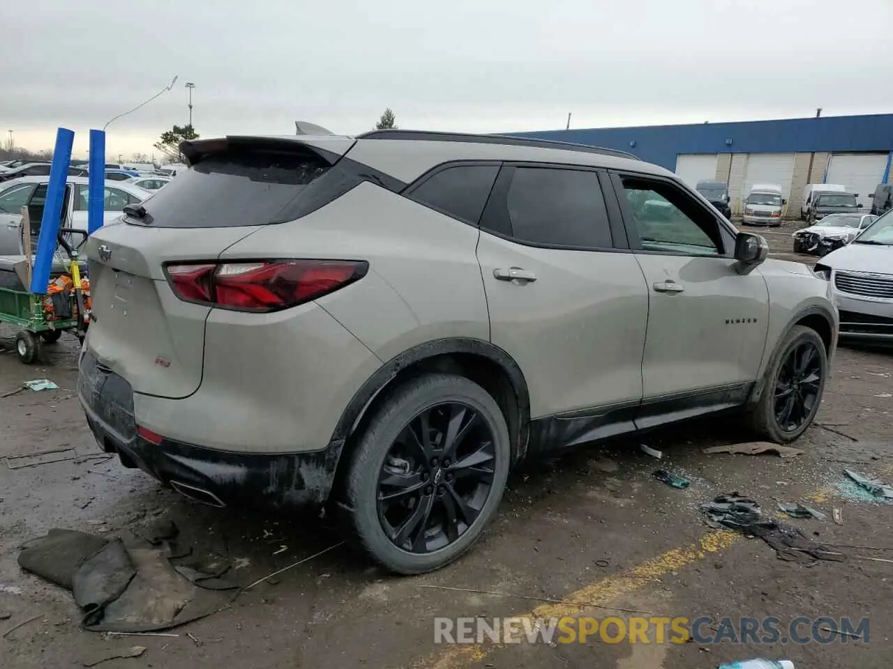 3 fotografías del automóvil dañado 3GNKBERSXMS545228 CHEVROLET BLAZER 2021