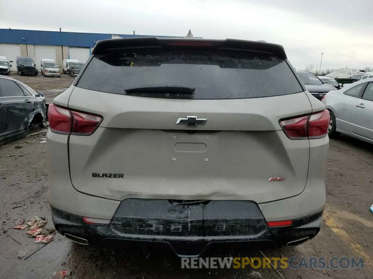 6 fotografías del automóvil dañado 3GNKBERSXMS545228 CHEVROLET BLAZER 2021