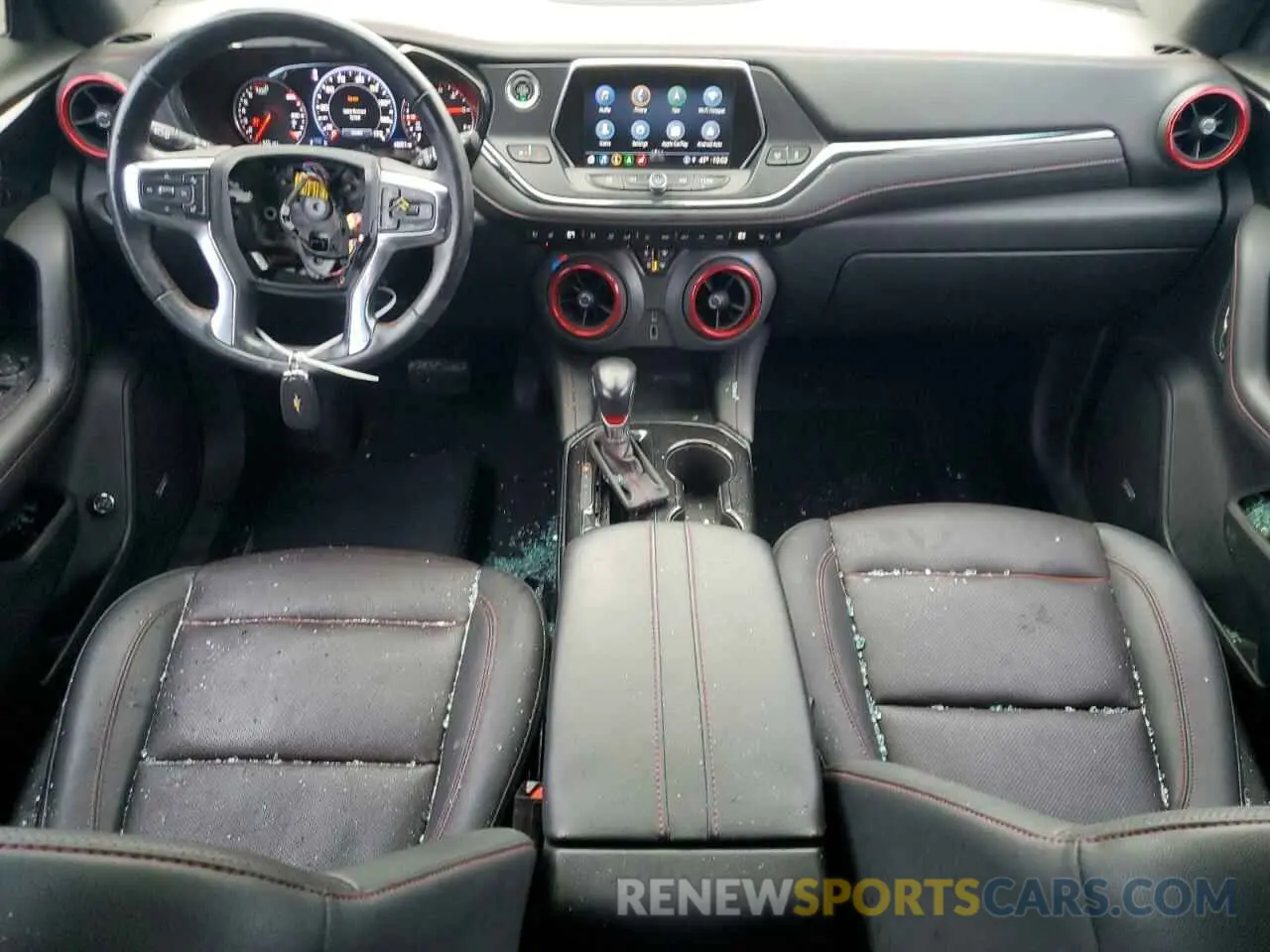 8 fotografías del automóvil dañado 3GNKBERSXMS545228 CHEVROLET BLAZER 2021