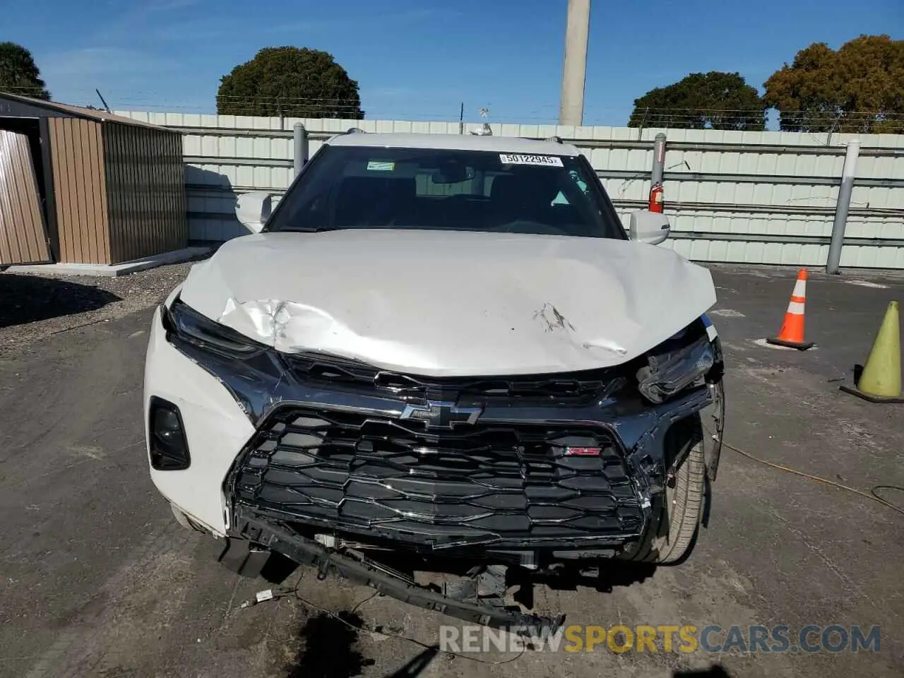 5 fotografías del automóvil dañado 3GNKBERSXMS549747 CHEVROLET BLAZER 2021