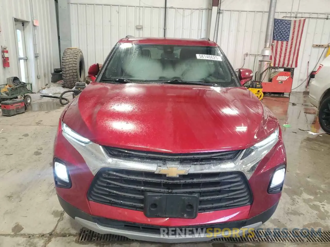 5 fotografías del automóvil dañado 3GNKBHRS0MS560399 CHEVROLET BLAZER 2021