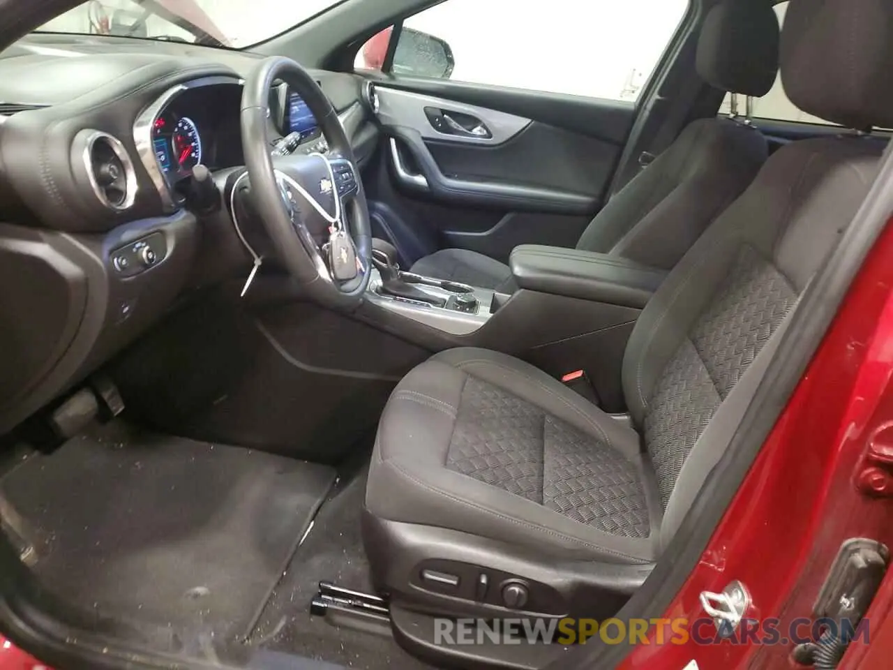 7 fotografías del automóvil dañado 3GNKBHRS0MS560399 CHEVROLET BLAZER 2021