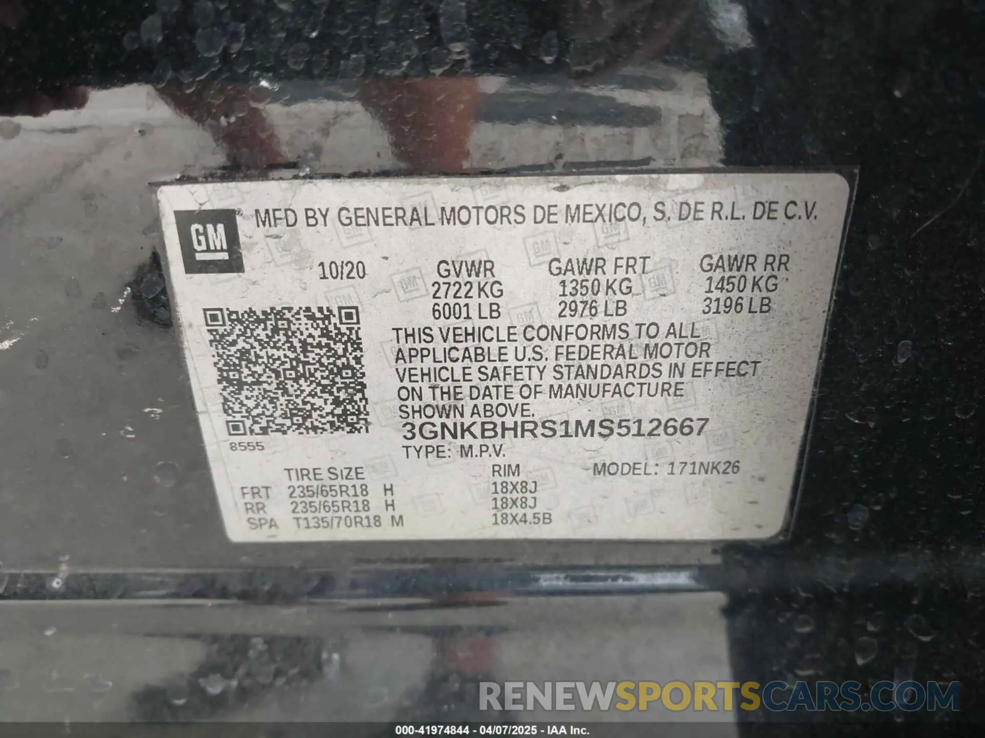 9 fotografías del automóvil dañado 3GNKBHRS1MS512667 CHEVROLET BLAZER 2021