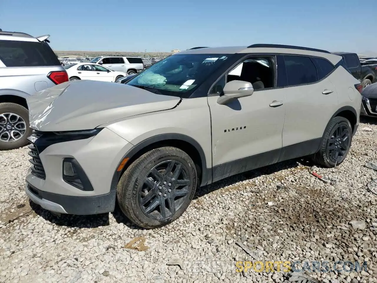 1 fotografías del automóvil dañado 3GNKBHRS3MS505347 CHEVROLET BLAZER 2021
