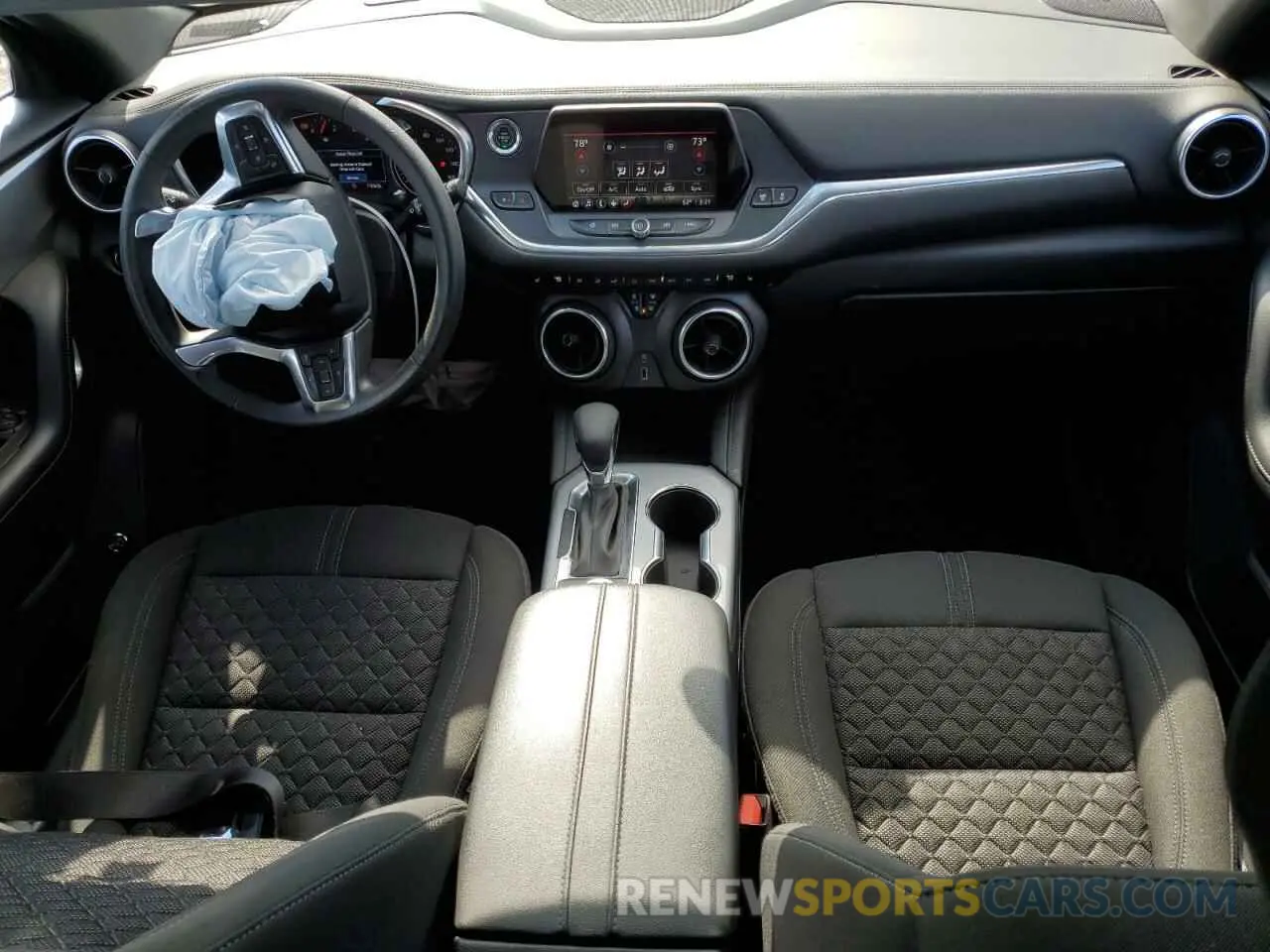 8 fotografías del automóvil dañado 3GNKBHRS4MS524957 CHEVROLET BLAZER 2021