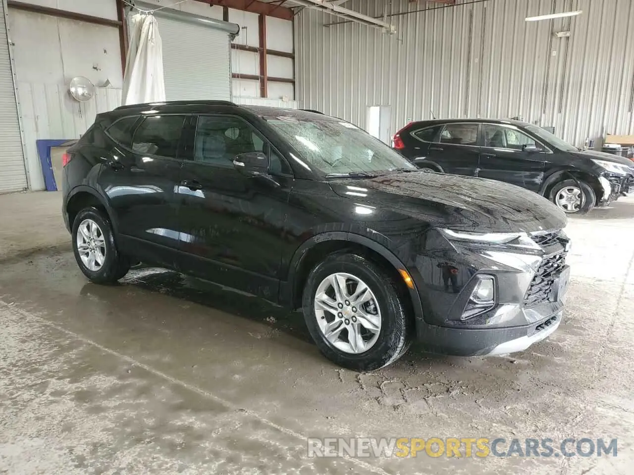 4 fotografías del automóvil dañado 3GNKBHRS5MS502546 CHEVROLET BLAZER 2021