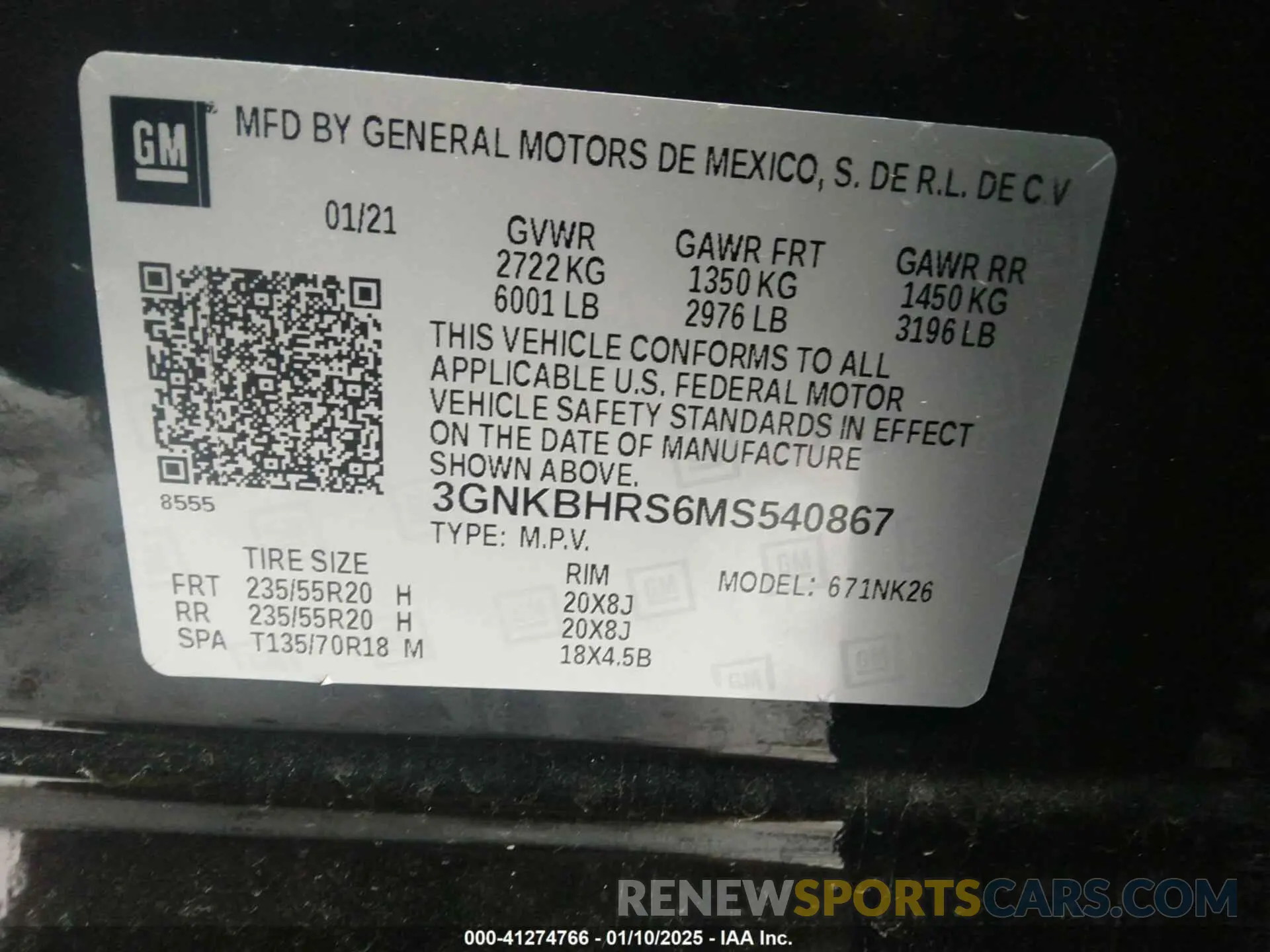 9 fotografías del automóvil dañado 3GNKBHRS6MS540867 CHEVROLET BLAZER 2021
