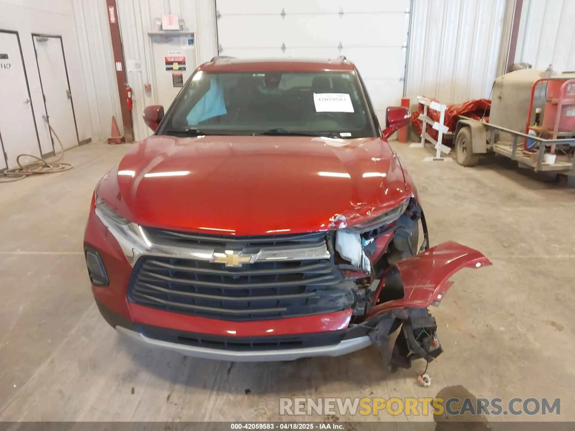 12 fotografías del automóvil dañado 3GNKBJRS2MS520283 CHEVROLET BLAZER 2021
