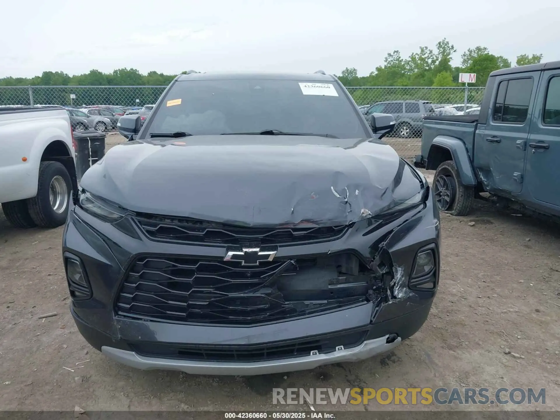 13 fotografías del automóvil dañado 3GNKBJRS7MS562738 CHEVROLET BLAZER 2021