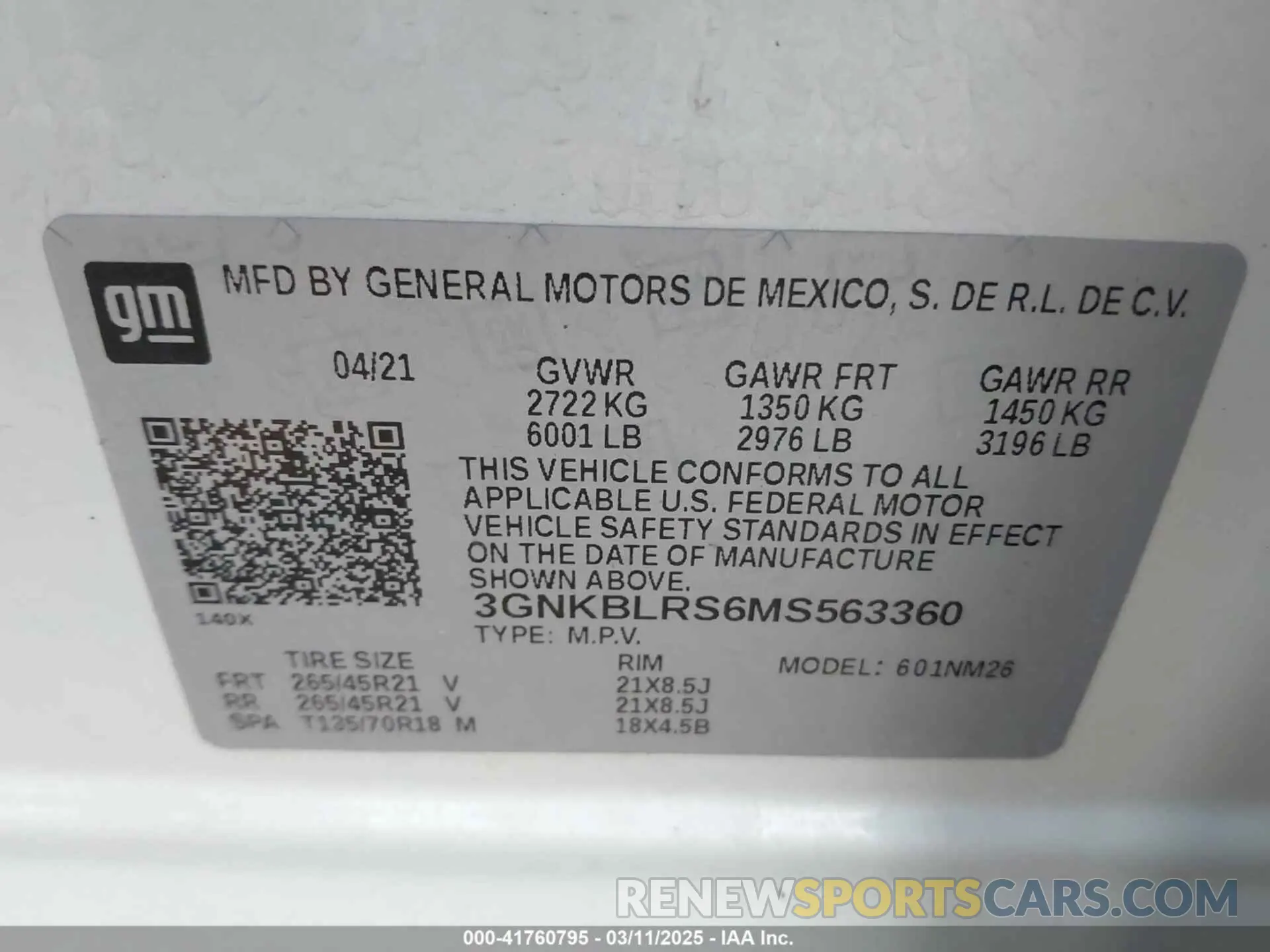 9 fotografías del automóvil dañado 3GNKBLRS6MS563360 CHEVROLET BLAZER 2021