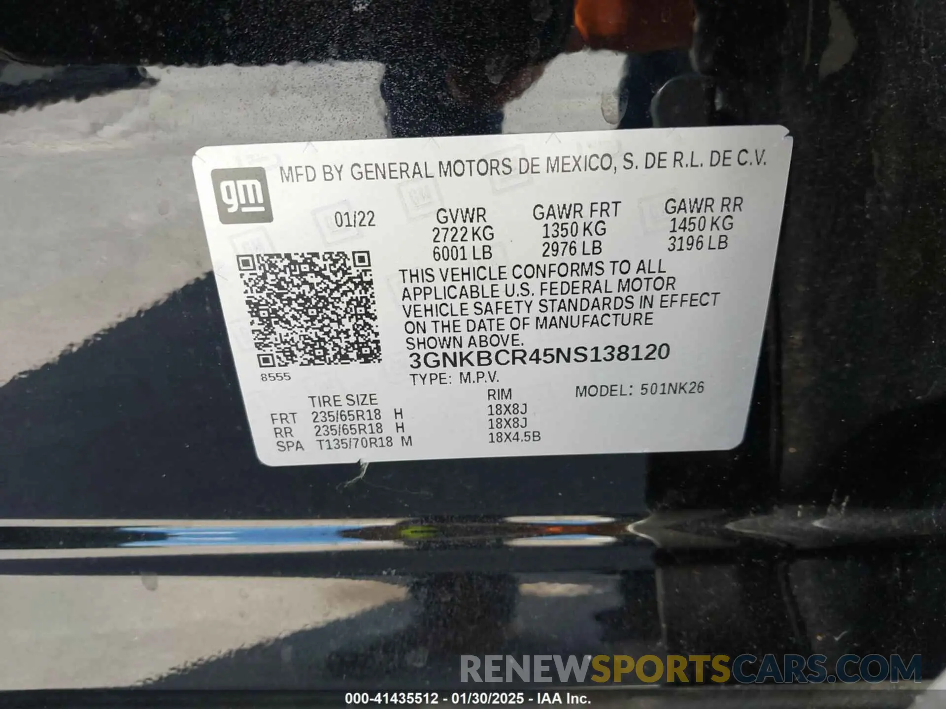 9 fotografías del automóvil dañado 3GNKBCR45NS138120 CHEVROLET BLAZER 2022