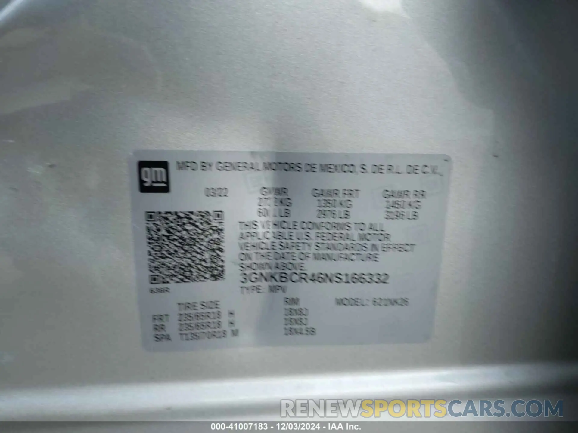 9 fotografías del automóvil dañado 3GNKBCR46NS166332 CHEVROLET BLAZER 2022