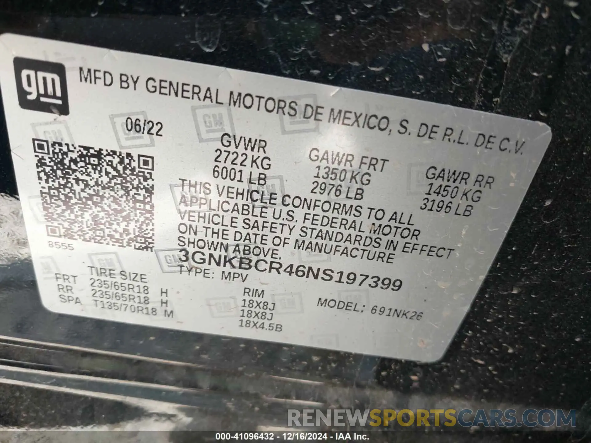 9 fotografías del automóvil dañado 3GNKBCR46NS197399 CHEVROLET BLAZER 2022