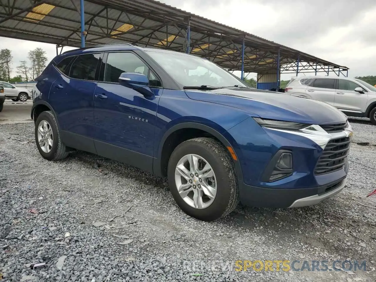 4 fotografías del automóvil dañado 3GNKBCR49NS123636 CHEVROLET BLAZER 2022