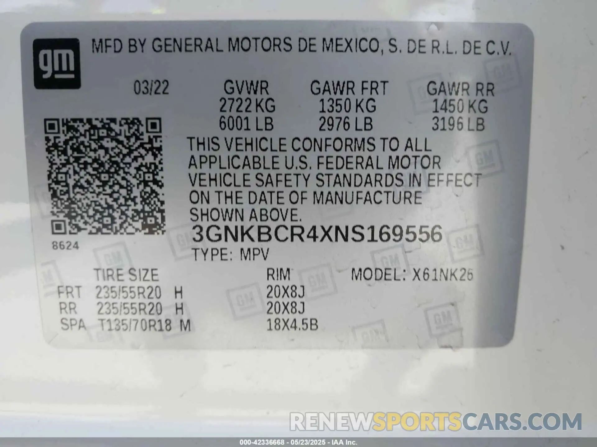 9 fotografías del automóvil dañado 3GNKBCR4XNS169556 CHEVROLET BLAZER 2022