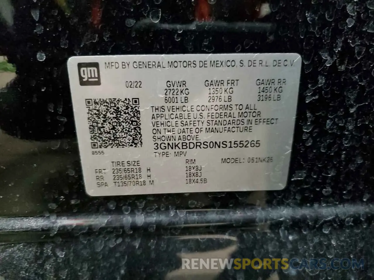 14 fotografías del automóvil dañado 3GNKBDRS0NS155265 CHEVROLET BLAZER 2022