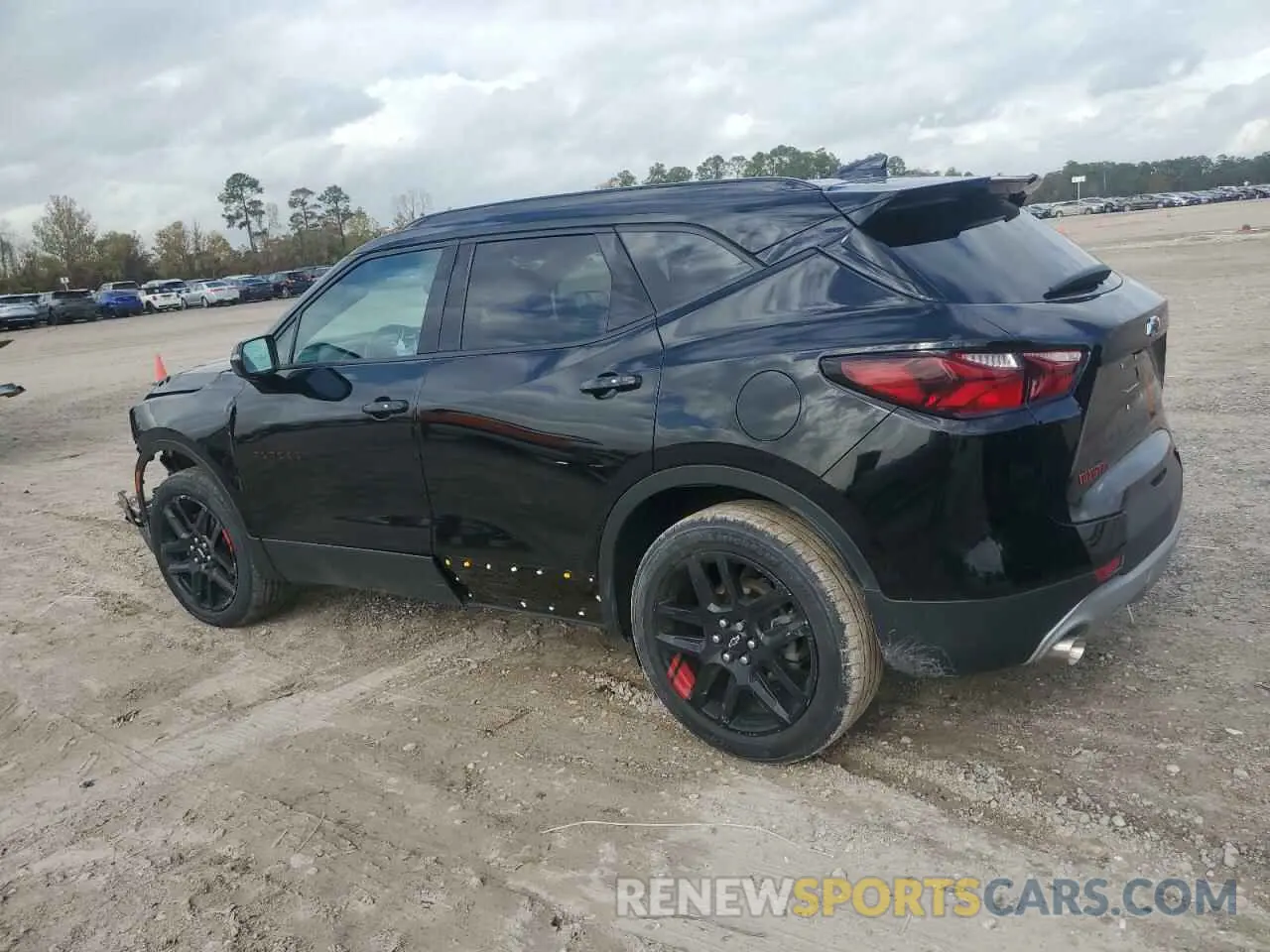 2 fotografías del automóvil dañado 3GNKBDRSXNS149893 CHEVROLET BLAZER 2022