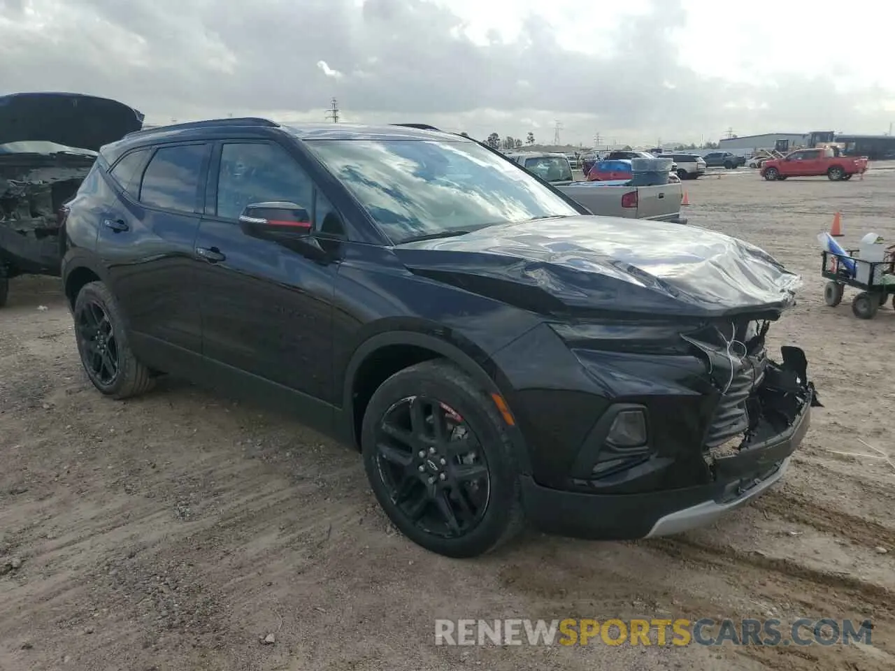 4 fotografías del automóvil dañado 3GNKBDRSXNS149893 CHEVROLET BLAZER 2022