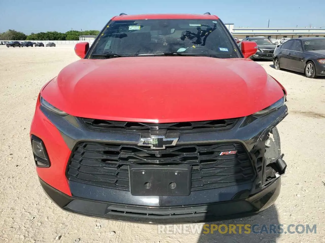 5 fotografías del automóvil dañado 3GNKBERS1NS114973 CHEVROLET BLAZER 2022