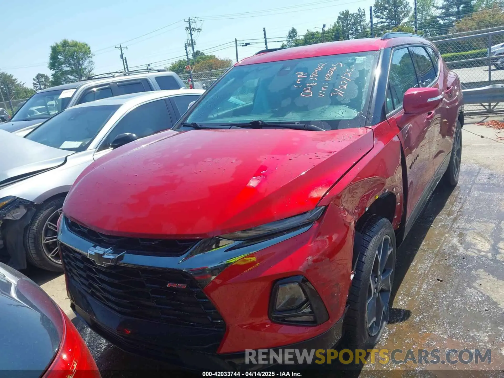 12 fotografías del automóvil dañado 3GNKBERS7NS158265 CHEVROLET BLAZER 2022