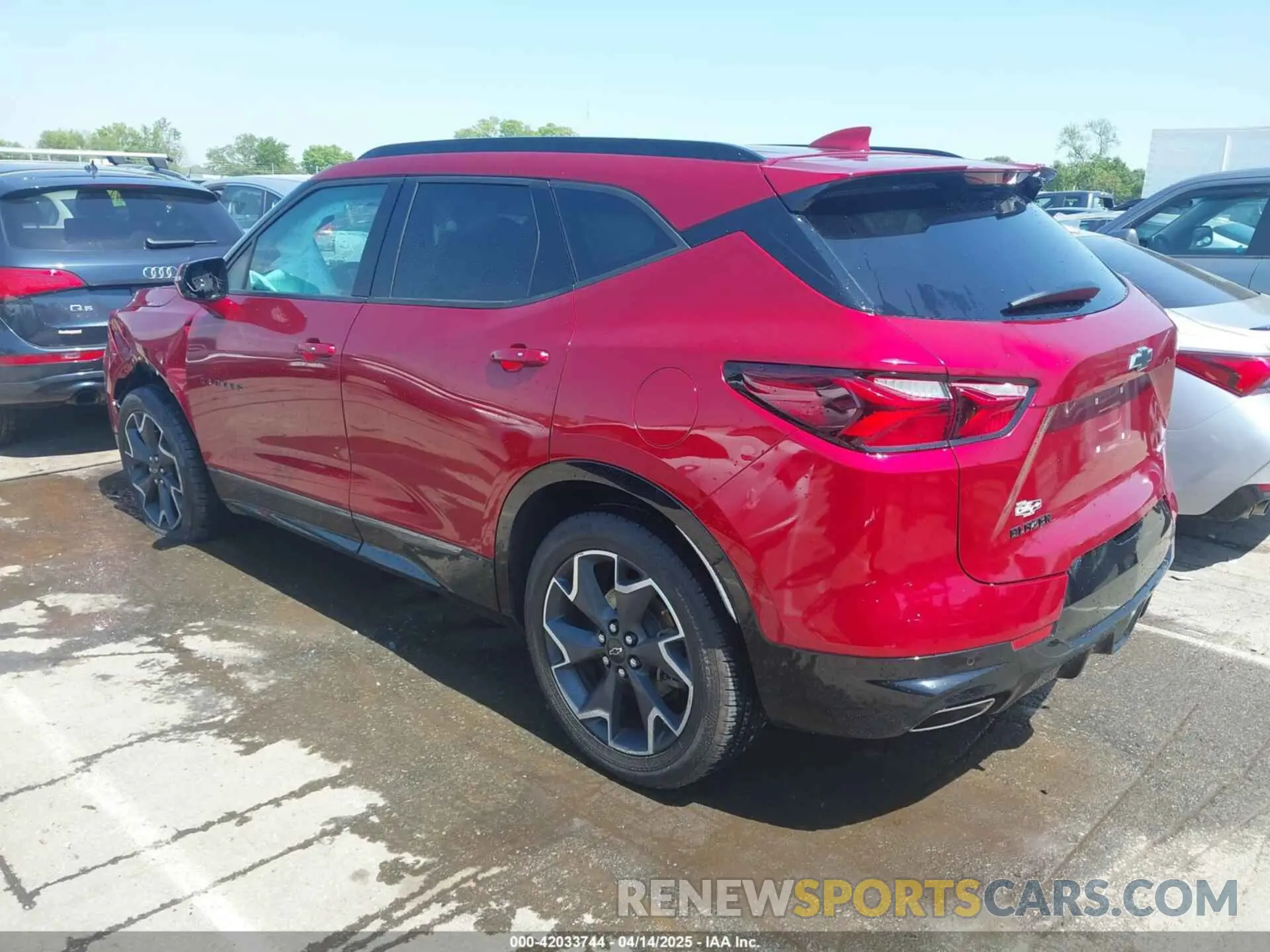 3 fotografías del automóvil dañado 3GNKBERS7NS158265 CHEVROLET BLAZER 2022