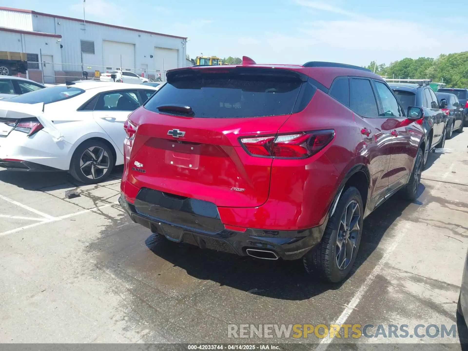 4 fotografías del automóvil dañado 3GNKBERS7NS158265 CHEVROLET BLAZER 2022