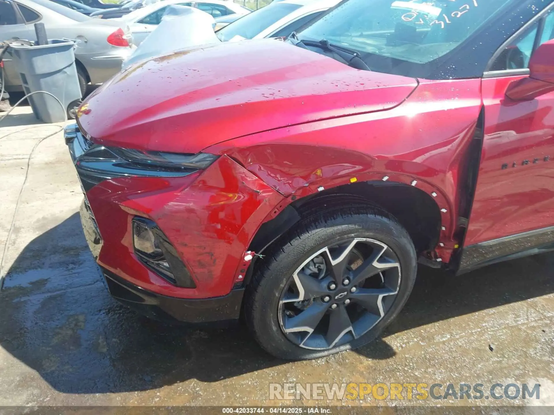 6 fotografías del automóvil dañado 3GNKBERS7NS158265 CHEVROLET BLAZER 2022