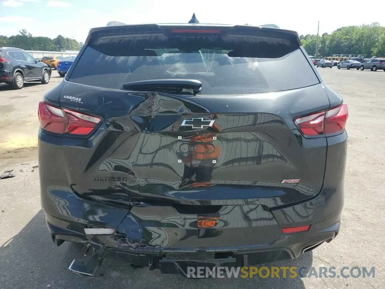 6 fotografías del automóvil dañado 3GNKBERS8NS139112 CHEVROLET BLAZER 2022