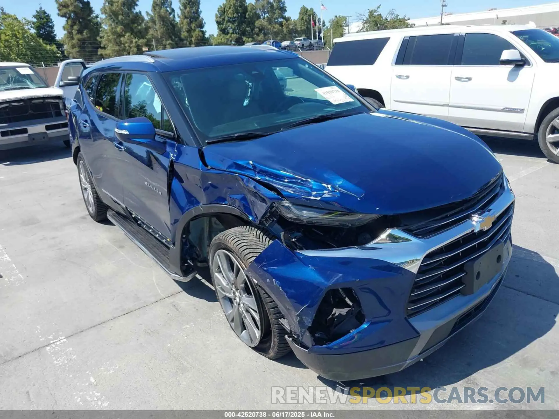 6 fotografías del automóvil dañado 3GNKBFRS9NS163926 CHEVROLET BLAZER 2022
