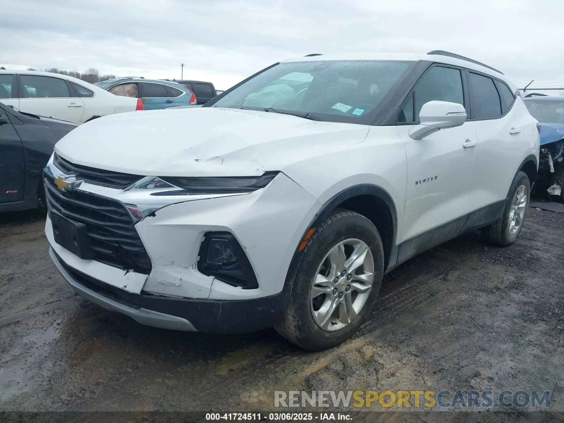 2 fotografías del automóvil dañado 3GNKBHR40NS129421 CHEVROLET BLAZER 2022