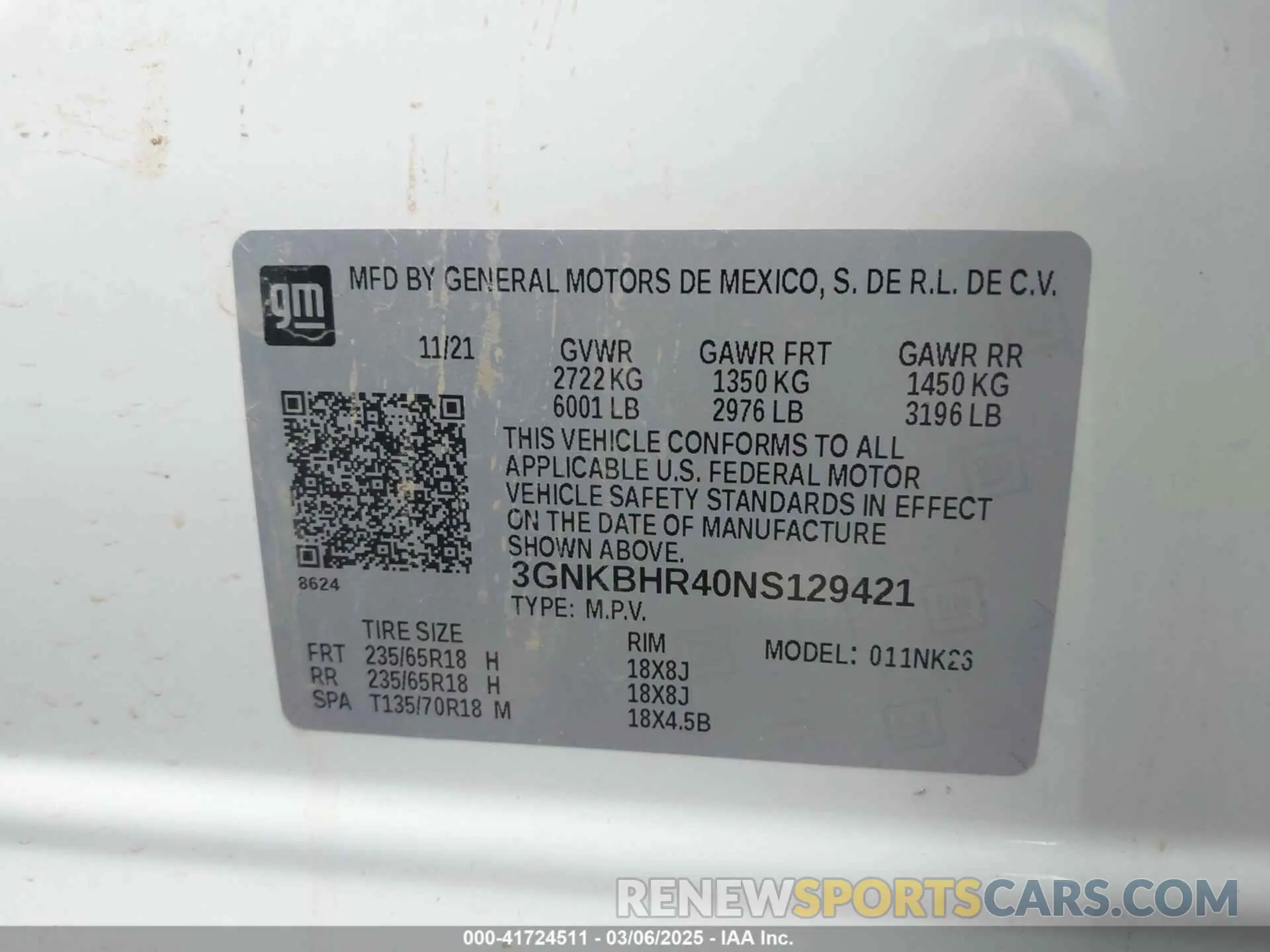 9 fotografías del automóvil dañado 3GNKBHR40NS129421 CHEVROLET BLAZER 2022