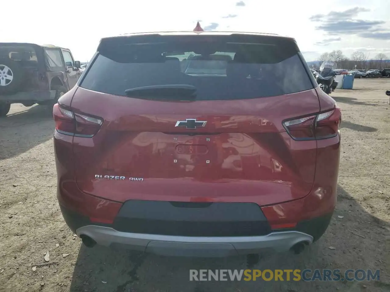 6 fotografías del automóvil dañado 3GNKBHR42NS124933 CHEVROLET BLAZER 2022