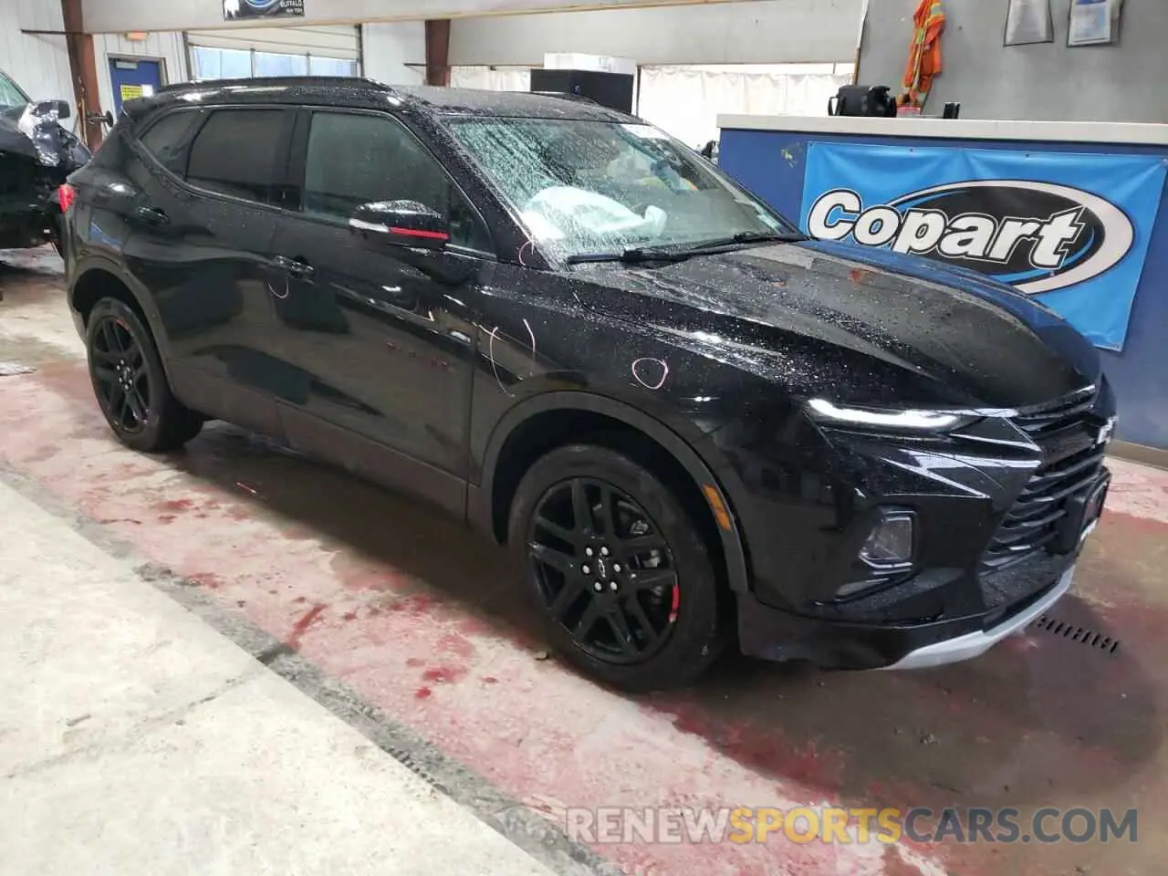4 fotografías del automóvil dañado 3GNKBHR42NS202787 CHEVROLET BLAZER 2022
