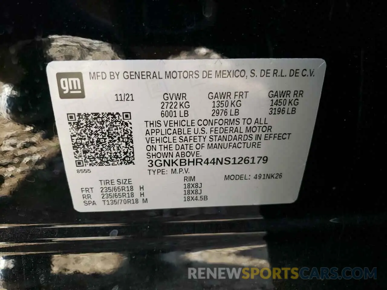 14 fotografías del automóvil dañado 3GNKBHR44NS126179 CHEVROLET BLAZER 2022