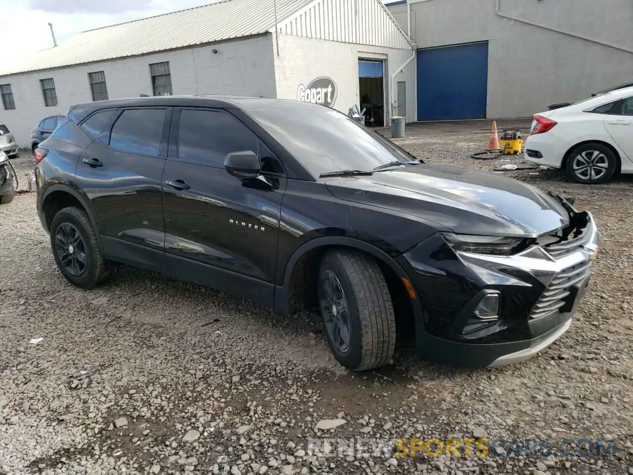 4 fotografías del automóvil dañado 3GNKBHR44NS126179 CHEVROLET BLAZER 2022