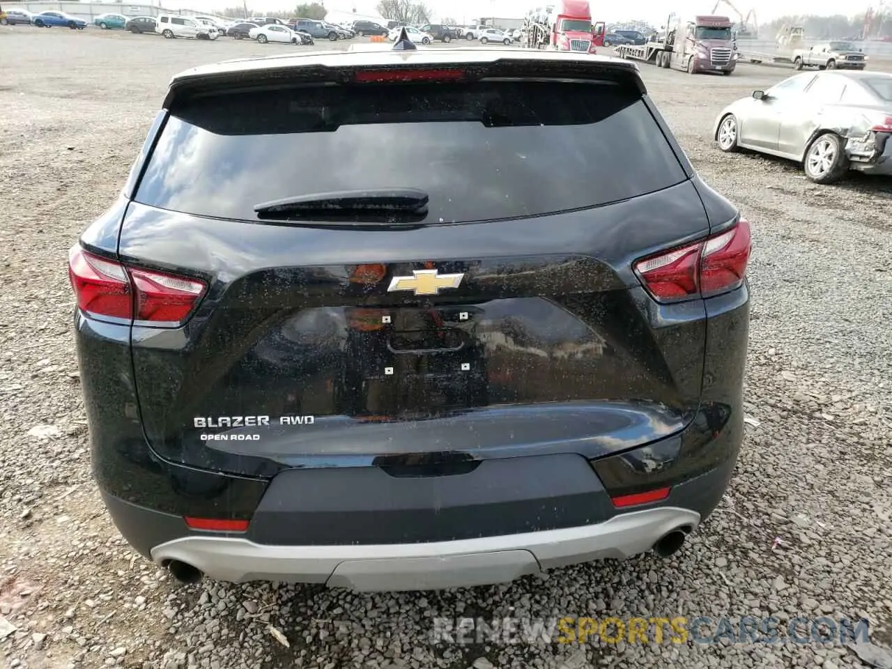 6 fotografías del automóvil dañado 3GNKBHR44NS126179 CHEVROLET BLAZER 2022