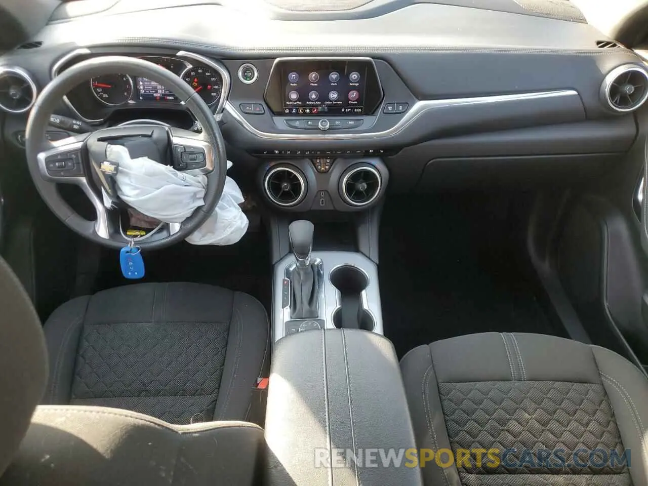 8 fotografías del automóvil dañado 3GNKBHR49NS127747 CHEVROLET BLAZER 2022
