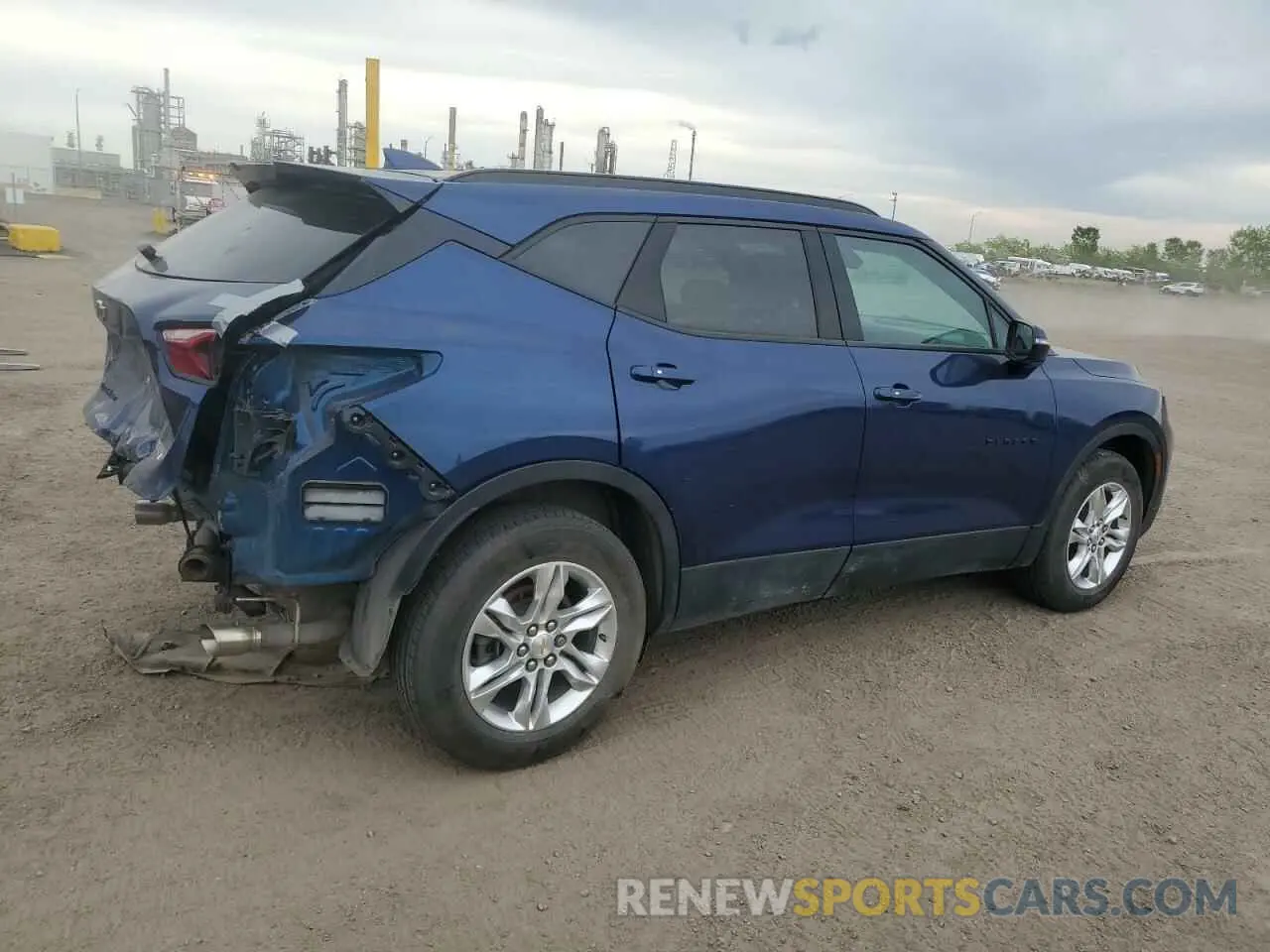 3 fotografías del automóvil dañado 3GNKBHR49NS129188 CHEVROLET BLAZER 2022