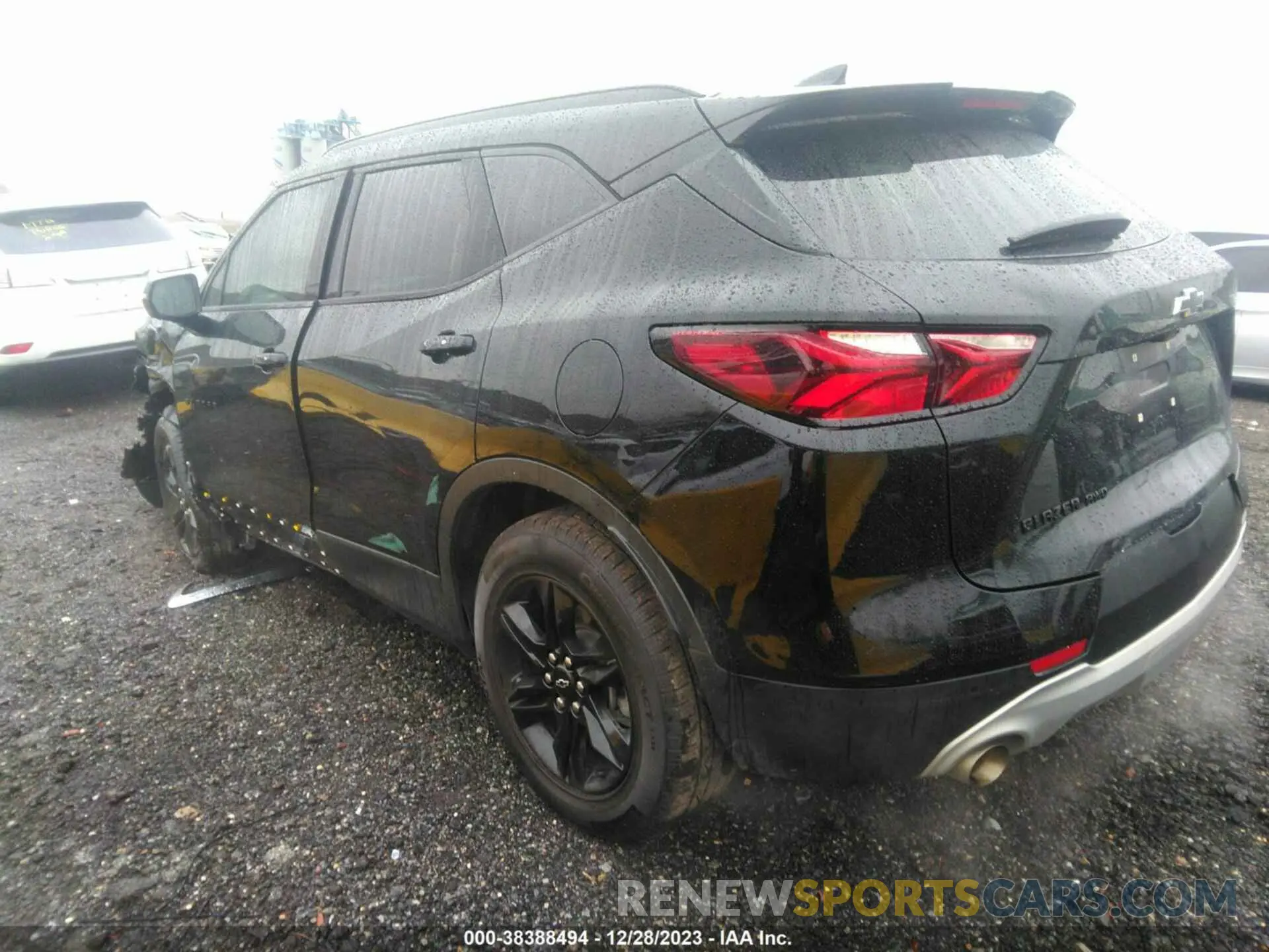 3 fotografías del automóvil dañado 3GNKBJRS4NS163321 CHEVROLET BLAZER 2022