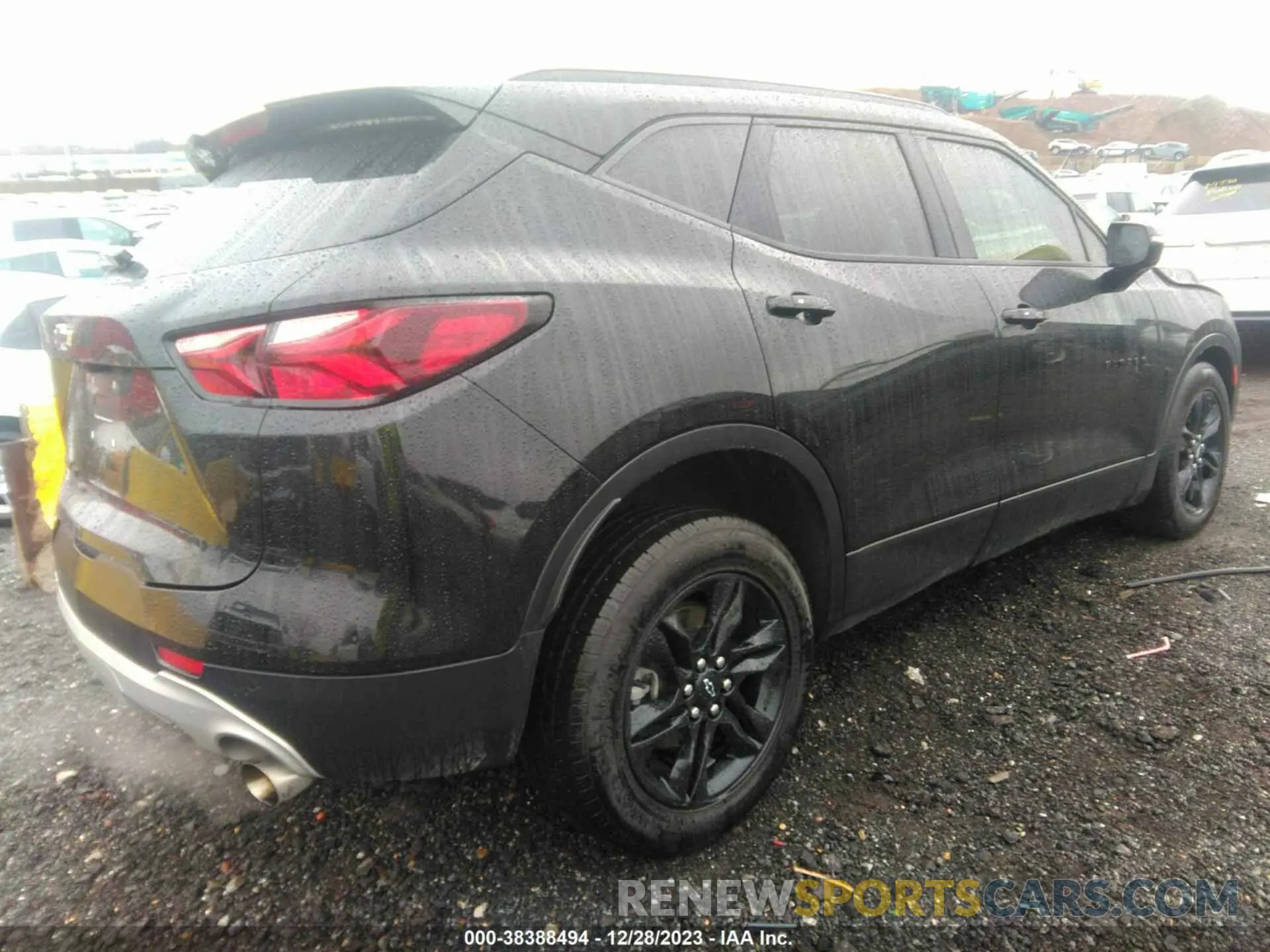 4 fotografías del automóvil dañado 3GNKBJRS4NS163321 CHEVROLET BLAZER 2022