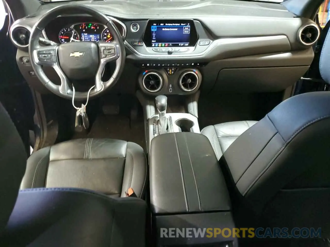 8 fotografías del automóvil dañado 3GNKBJRS7NS140034 CHEVROLET BLAZER 2022